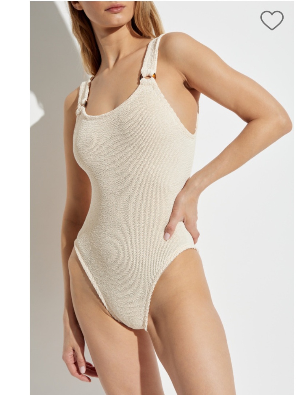 Hunza G domino one piece swim suit OS